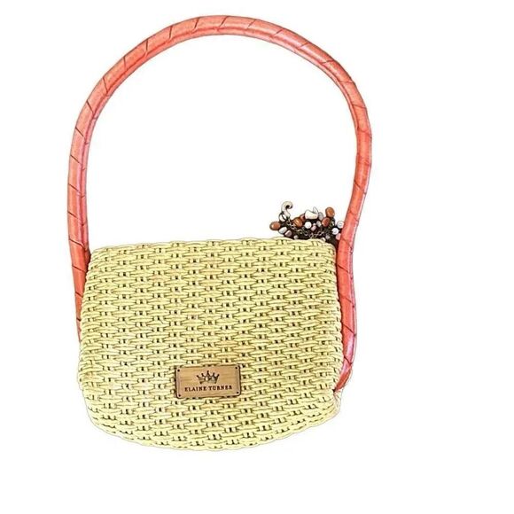 Elaine Turner straw bag. Adorable - Picture 1 of 3